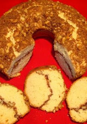 Una foto de Bizcocho streusel para café