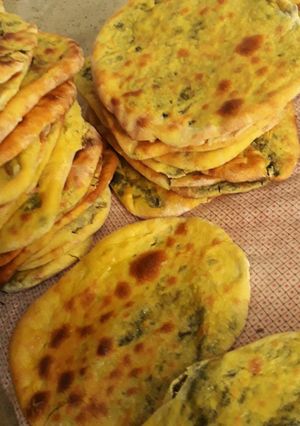 عکسی از دستور نان محلی (ما بهش میگیم کالنَک)😁