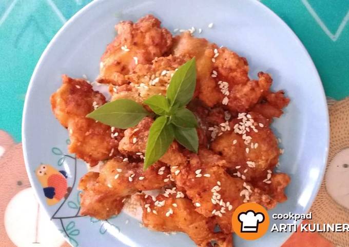 Ayam goreng pedas sajiku