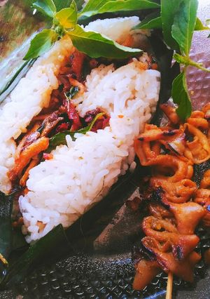 Foto resep Nasi bakar teri kemangi