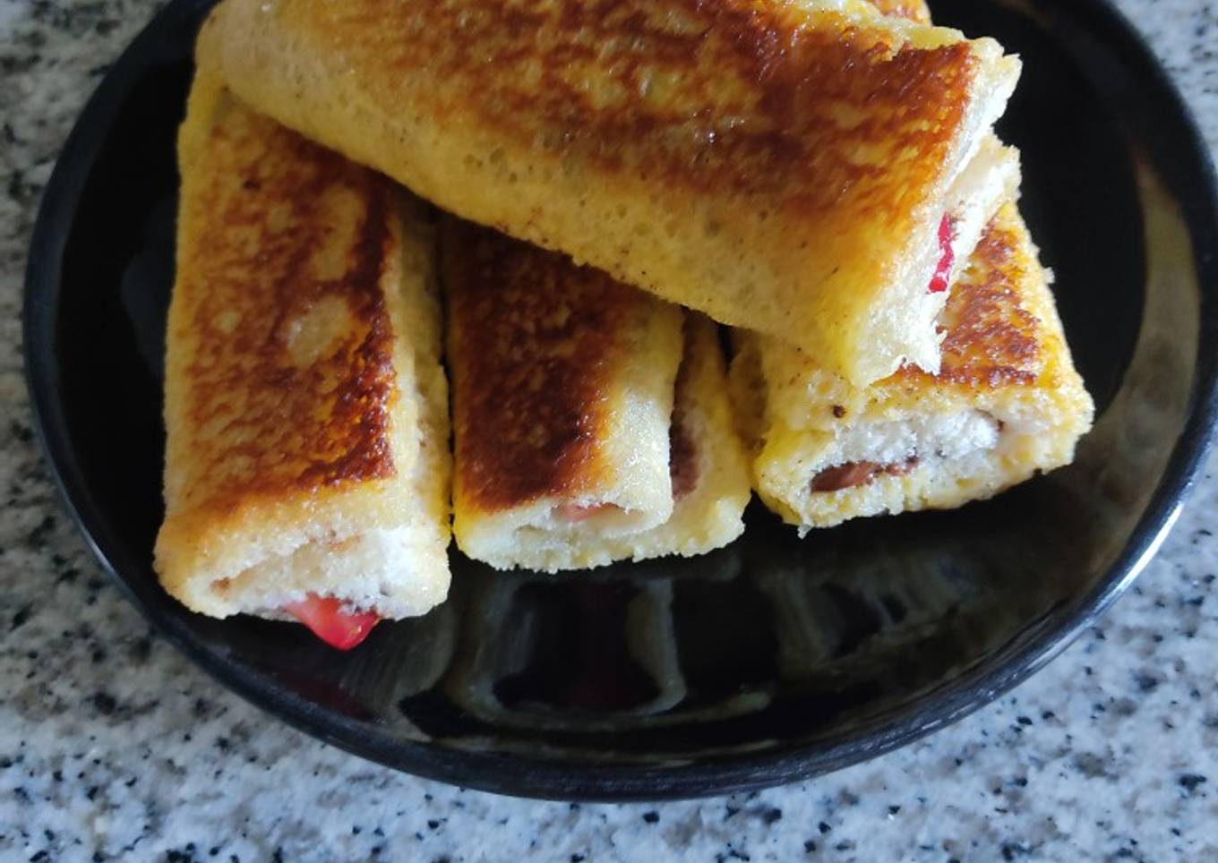 Rollitos de Nutella y fresas