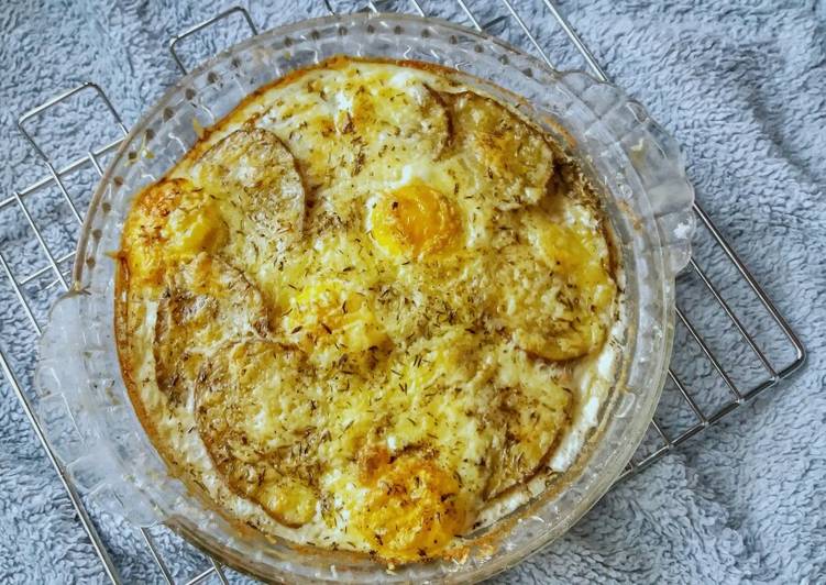 Steps to Make Homemade Baked Potato and Egg