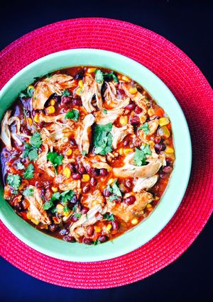 A picture of Slow cooker Taco Chicken.