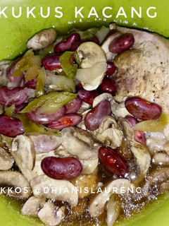 Foto resep Ayam kukus kacang merah dan jamur tiram (menu diet)