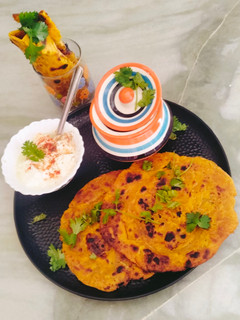A picture of Ajwain lachha paratha / Masala laccha paratha 😋.