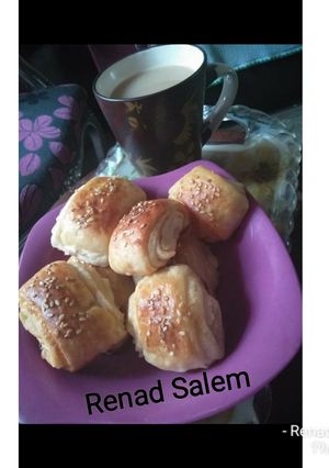صورة لوصفة الباتيه التركي المورق بالجبنة وهمم بجد ♥😋