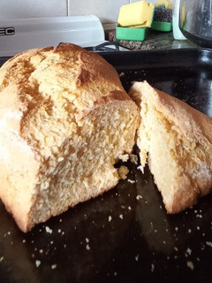 Una foto de Pan casero de maíz y trigo muy fácil