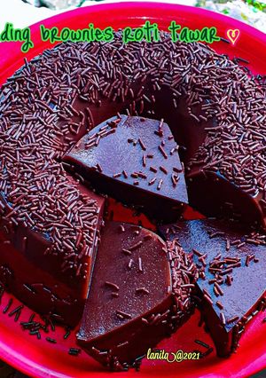 Foto resep Puding Brownies Roti Tawar