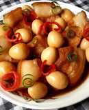 Thịt kho trứng cút cho ngày Tết