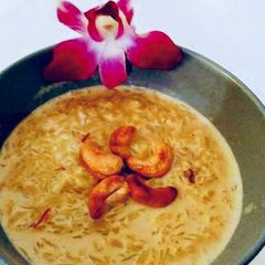 A picture of Poha kheer/Flatten rice pudding(no sugar).