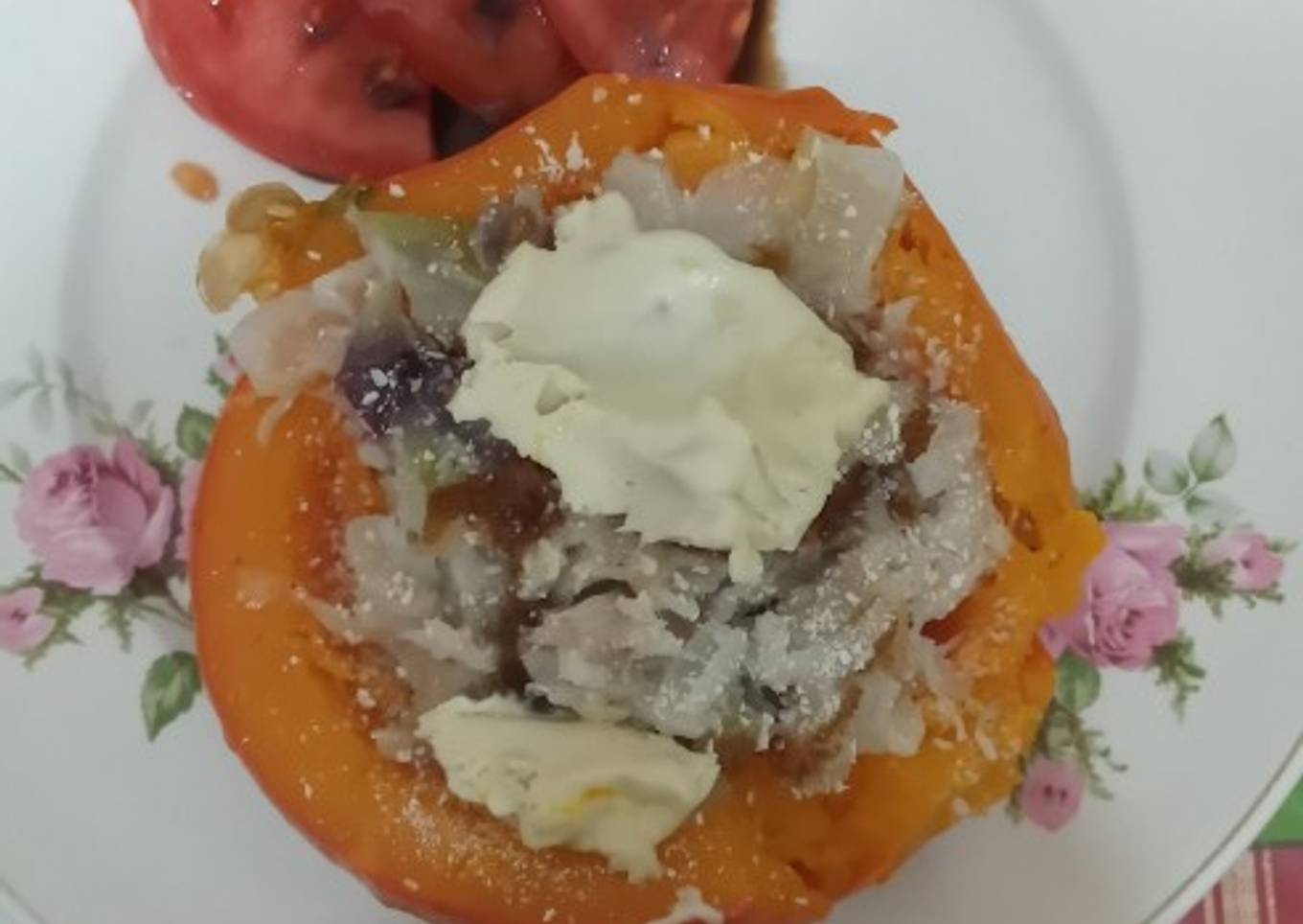 Cuenco de calabaza con sabor de mar