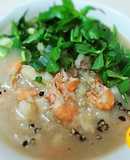 Canh khoai từ nấu tép