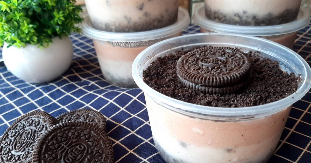 428 resep puding oreo cup enak dan mudah Cookpad