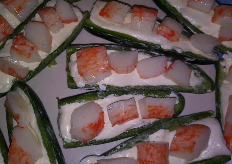 Recipe of Speedy Texas Crabb an Cream Cheese jalapenos wrapped in Bacon