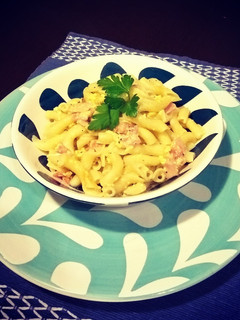 Una foto de Pasta con Salsa Carbonara