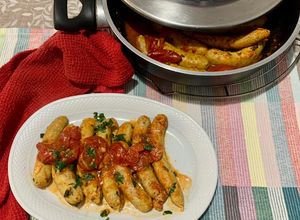 Foto di Salsiccia pollo e tacchino alla pizzaiola