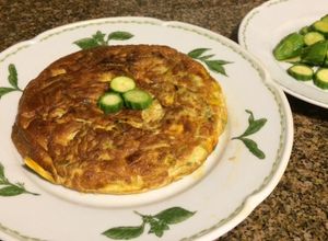 Una foto de Cocina para enamorar: Frittata de flores de zucchini