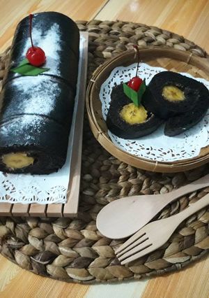 Foto resep Banana Roll Choco Cake