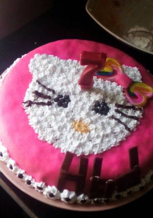 Foto resep Kue ULtah HeLLo Kitty