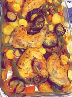 صورة لوصفة صينية الدجاج مع الخضار 😍