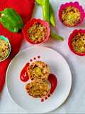 Thinai pepper pizza muffins