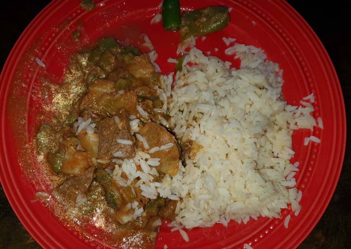 Bisteces con papas y nopales