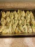 Chicken broccoli alfredo stuffed shells