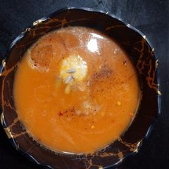 Creamy pumpkin & carrot Soup A picture of Creamy pumpkin & carrot Soup.