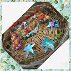 A picture of Gift wrap veggie parcels.