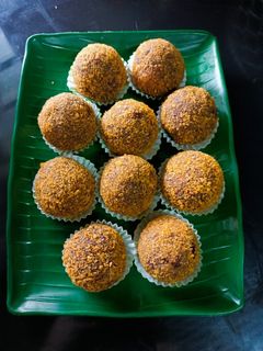 Foto resep 256.Bola"ubi ungu coklat lumer