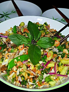 A picture of Mike's Spicy Thai Chilled Shrimp Salad.