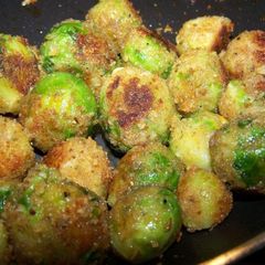 Cheesy Fried Brussels Sprouts A picture of Cheesy Fried Brussels Sprouts.