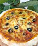 Neapolitan Pizza với Nấm và Ớt Chuông 🫑🍕🍄‍🟫