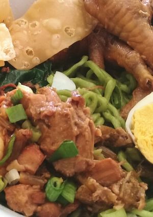 Foto resep Mi ayam Hijau Lemonilo