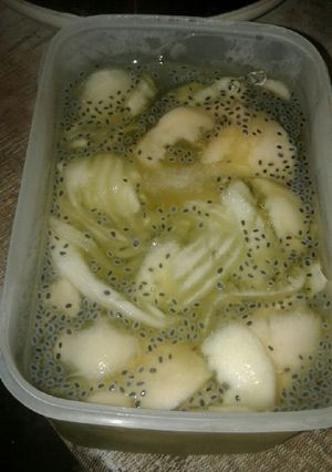 Foto resep Es blewah selasih