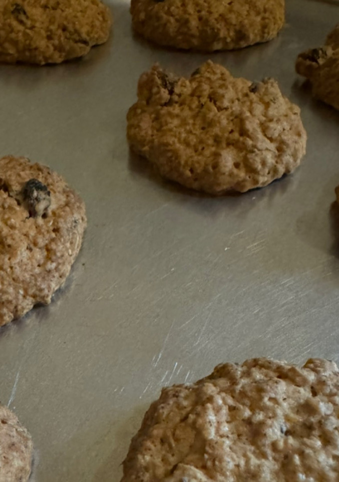 Una foto de Galletas de avena y pasas