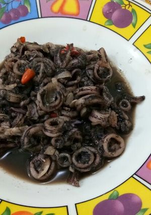 Foto resep Cumi kuah hitam