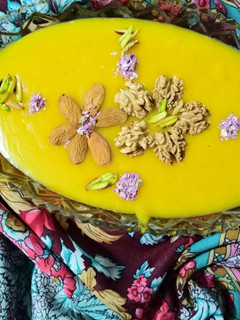 عکسی از دستور حلوا زعفرونی