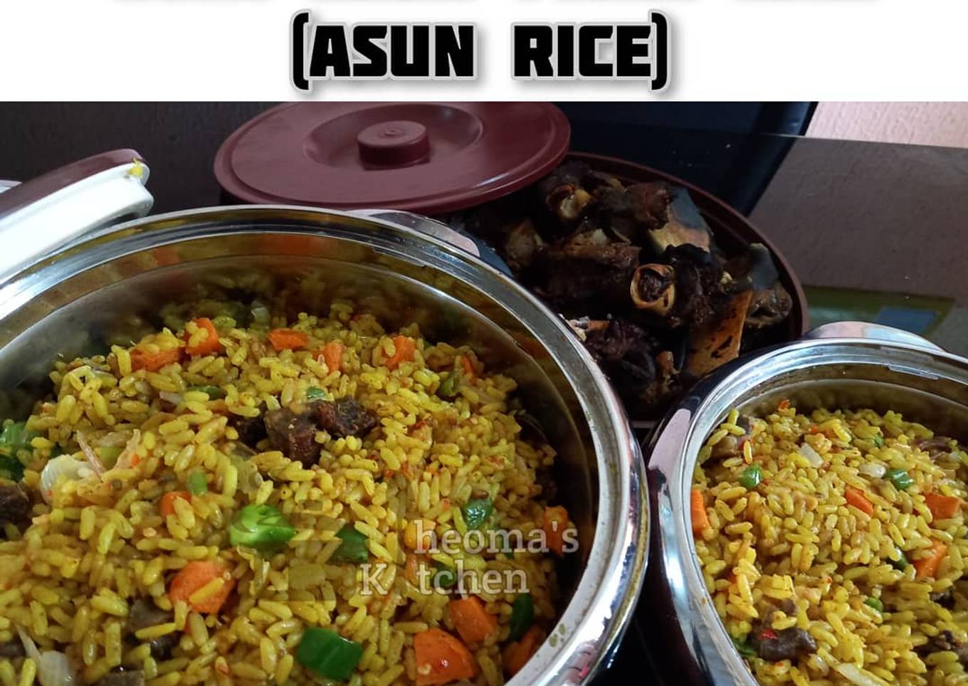 GOAT MEAT FRIED RICE (ASUN RICE)