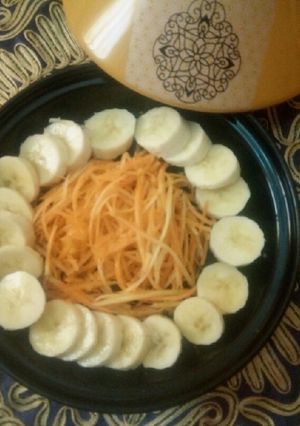 Une photo de Salade de carotte aux bananes