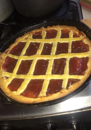 Una foto de Pasta frola de membrillo