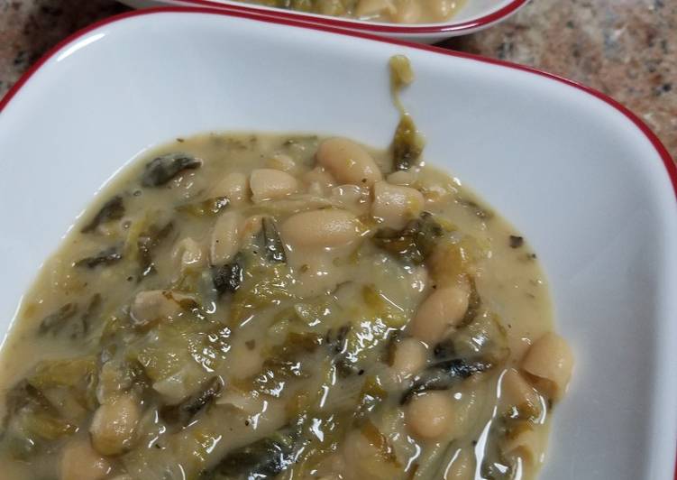 Simple Way to Prepare Super Quick Homemade Escarole and Beans