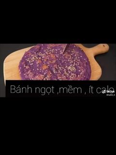 Hình của món Bánh khoai lang tím áp chảo (eat clean) 🍠.