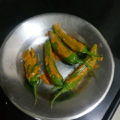 A picture of Green chilli fry.