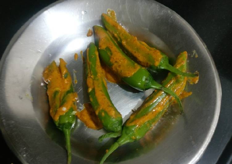 Green chilli fry Green chilli fry