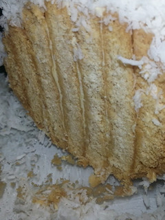 Una foto de Pastel fabiola de coco sin azúcar