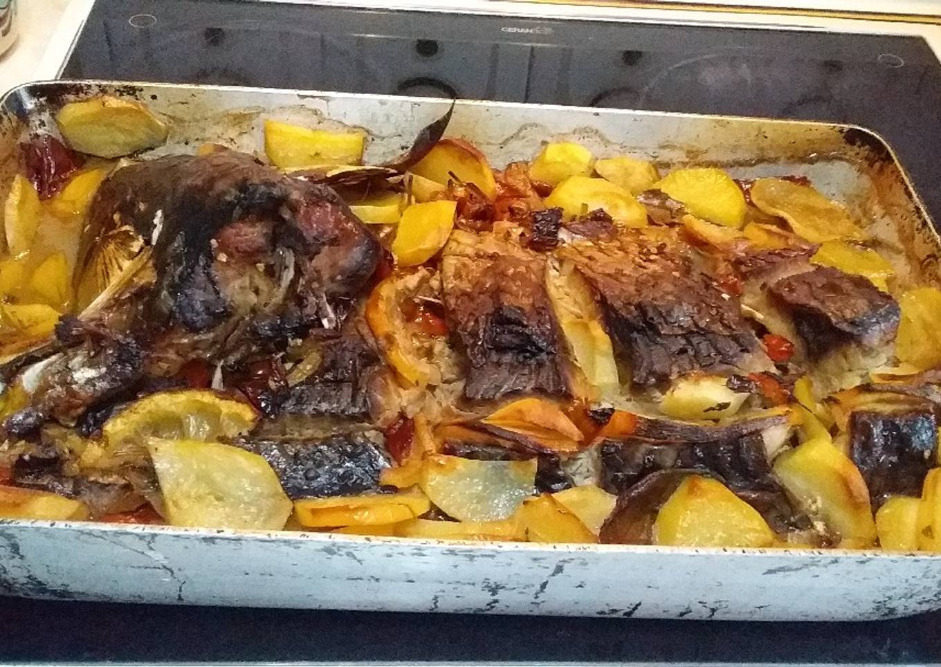 Carpa Royal de 5 kilos al horno