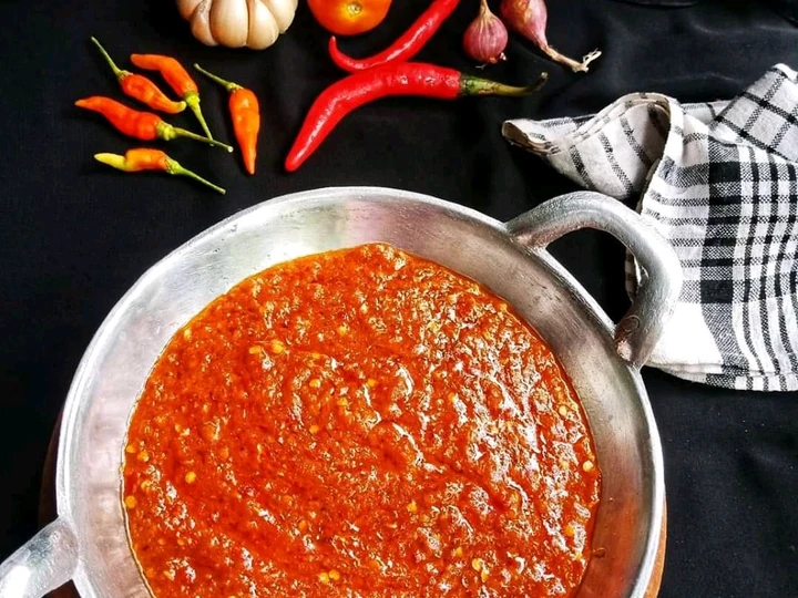 Cara Mudah Membikin Resep Sambal terasi goreng (sambal lalapan) yang Bisa Manjain Lidah Anti Ribet, Lezat