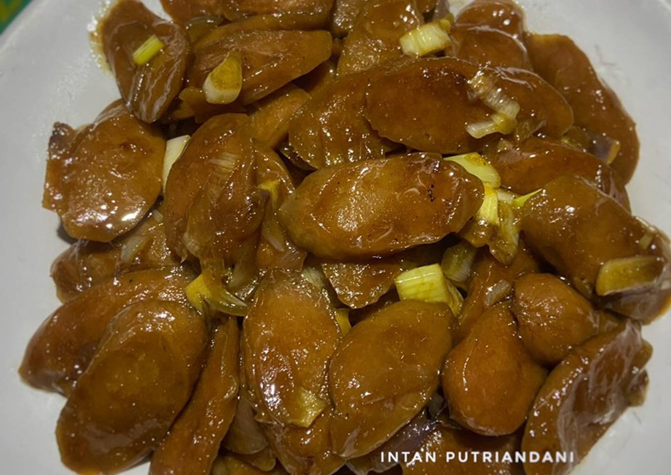 Resep Sosis ayam saus tiram Anti Gagal