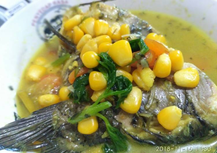 Resep Menu MP-Asi 1y+ Sup ikan mas bumbu kuning Lezat